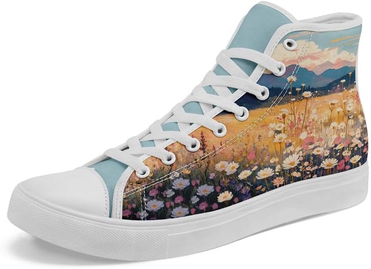 Унисекс модные высокие кеды на шнуровке из хлопка с цветочным принтом, повседневная обувь для ходьбы и тенниса, дышащие, для весны и лета Awsole, Floral Pattern Shoes8
Унисекс модные высокие кеды на шнуровке из хлопка с цветочным принтом, повседневная обувь для ходьбы и тенниса, дышащие, для весны и лета Awsole, Floral Pattern Shoes8