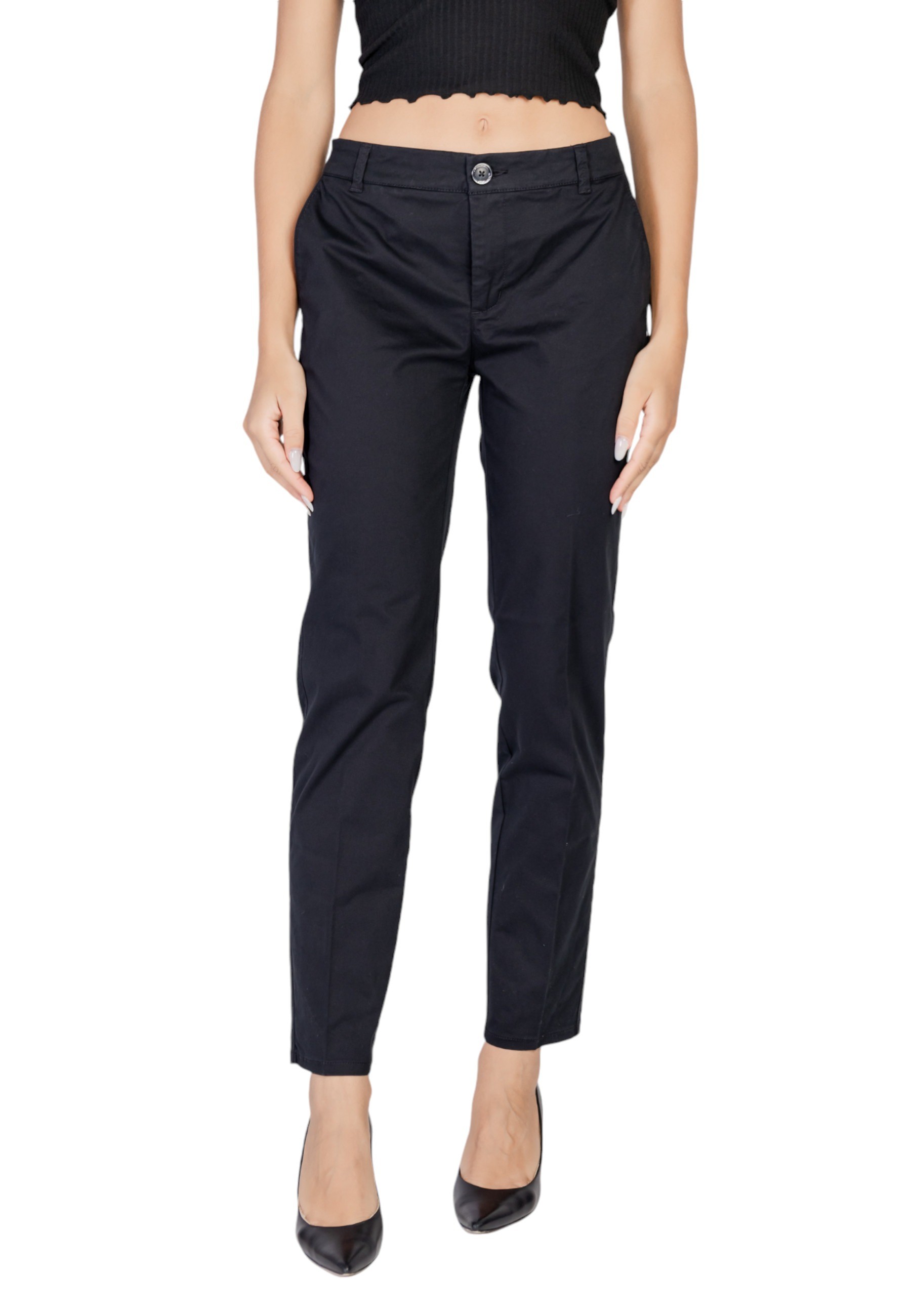 Брюки женские Street One хлопковые прямого кроя, черный
Брюки женские Street One хлопковые прямого кроя, черный