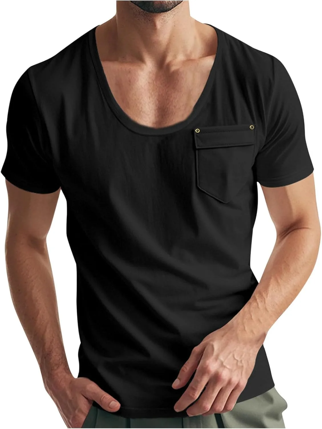 Мужская футболка с круглым вырезом и коротким рукавом для тренировок
Мужская футболка с круглым вырезом и коротким рукавом для тренировок