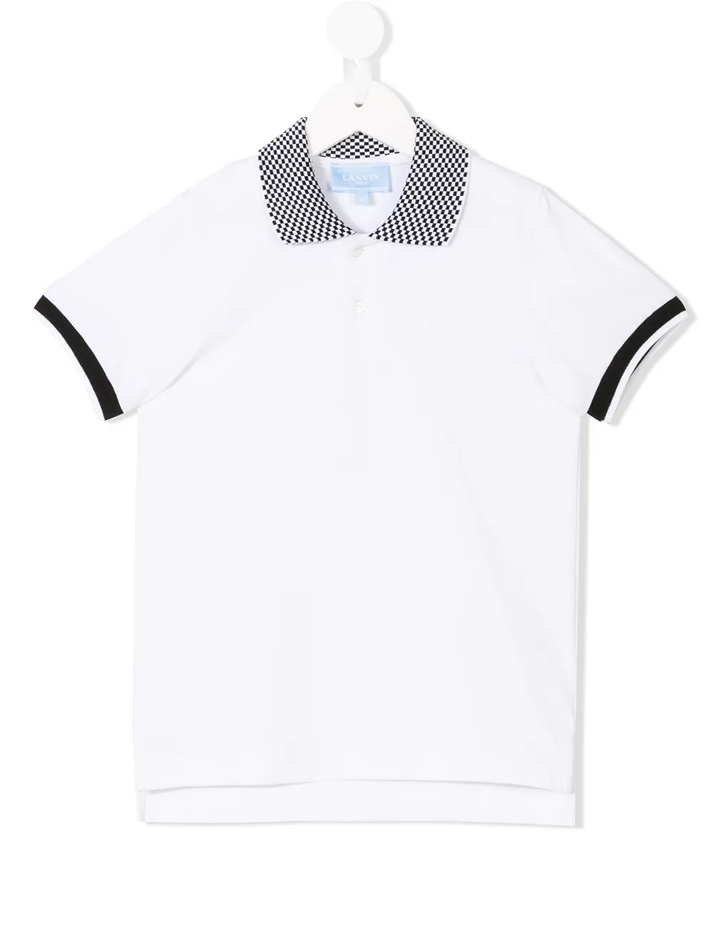 Рубашка-поло с клетчатым воротником Lanvin Enfant, белый
Рубашка-поло с клетчатым воротником Lanvin Enfant, белый