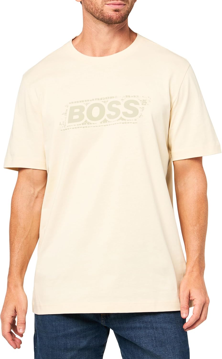 Мужская хлопковая футболка с логотипом BOSS Speedy, Seed Pearl, Белый, Мужская хлопковая футболка с логотипом BOSS Speedy, Seed Pearl
Мужская хлопковая футболка с логотипом BOSS Speedy, Seed Pearl, Белый, Мужская хлопковая футболка с логотипом BOSS Speedy, Seed Pearl