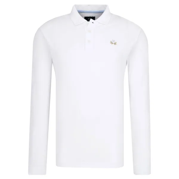 Мужская рубашка-поло приталенного кроя La Martina, белый
Мужская рубашка-поло приталенного кроя La Martina, белый