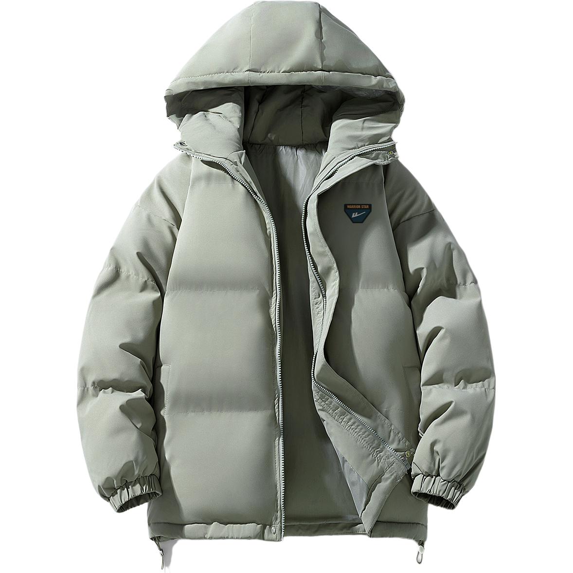 Пуховик Unisex с капюшоном утепленный стеганый WARRIOR, серый зеленый
Пуховик Unisex с капюшоном утепленный стеганый WARRIOR, серый зеленый