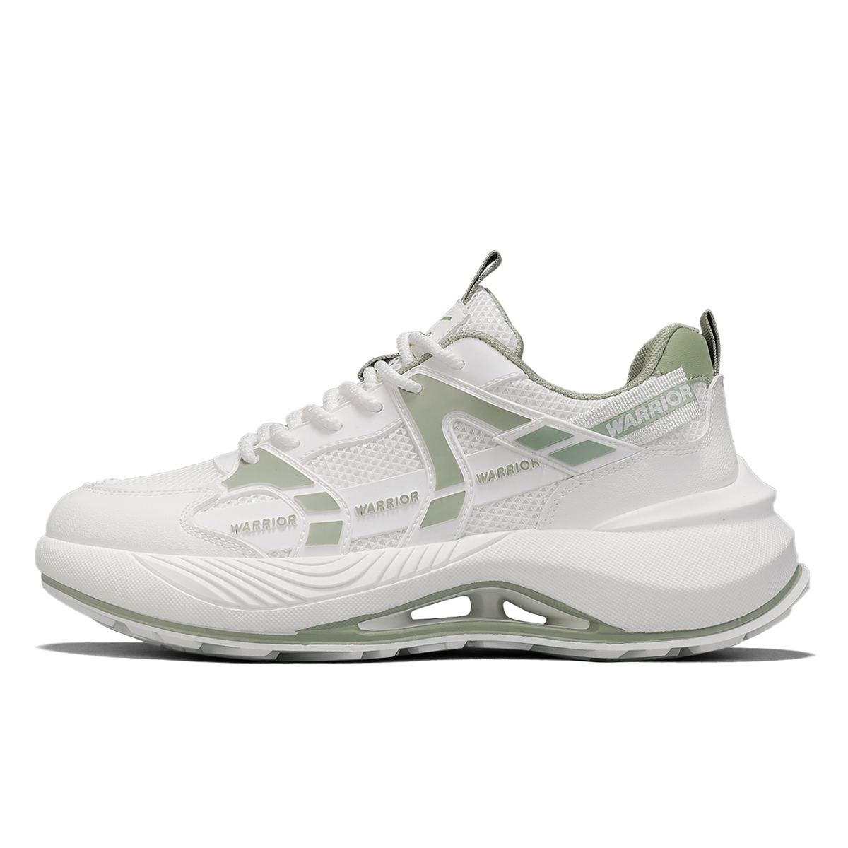 WARRIOR Амортизирующие устойчивые к истиранию дышащие низкие массивные кроссовки мужские бежево-зеленые летние, цвет Beige/Green (Summer) 
WARRIOR Амортизирующие устойчивые к истиранию дышащие низкие массивные кроссовки мужские бежево-зеленые летние, цвет Beige/Green (Summer)