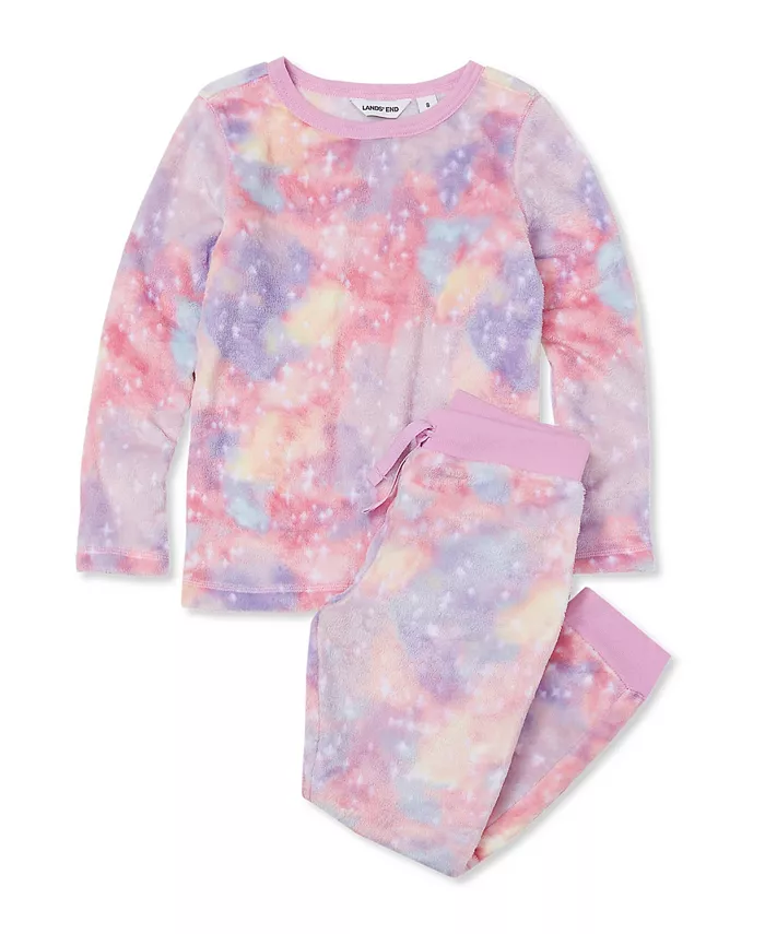 Детский комплект пижамы из плюшевой флисовой ткани с длинными рукавами Lands' End, фиолетовый
Детский комплект пижамы из плюшевой флисовой ткани с длинными рукавами Lands' End, фиолетовый