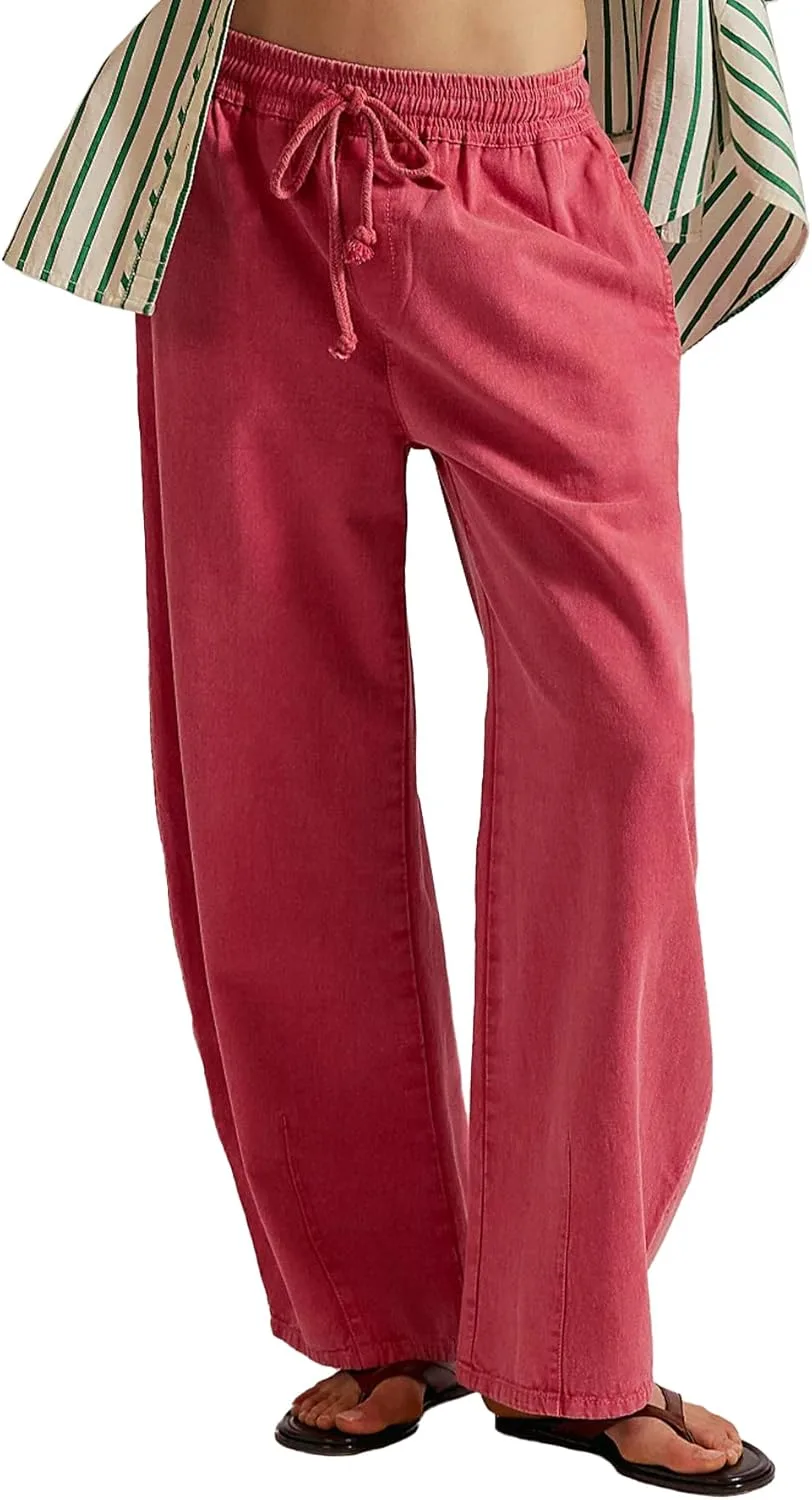 Женские джинсы с завязками на поясе и свободным кроем Tinscor
Женские джинсы с завязками на поясе и свободным кроем Tinscor