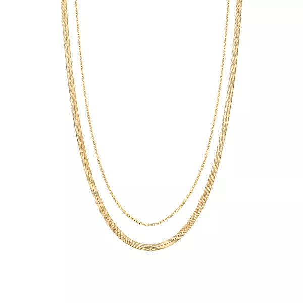 Многослойное ожерелье-змея Габби Bearfruit Jewelry, gold
Многослойное ожерелье-змея Габби Bearfruit Jewelry, gold