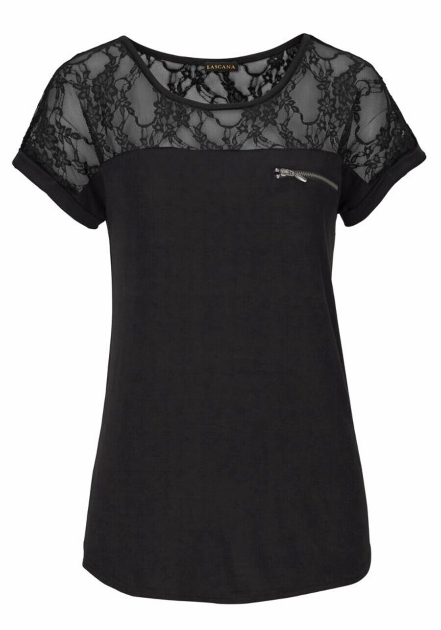 Футболка Lascana, черный
Футболка Lascana, черный