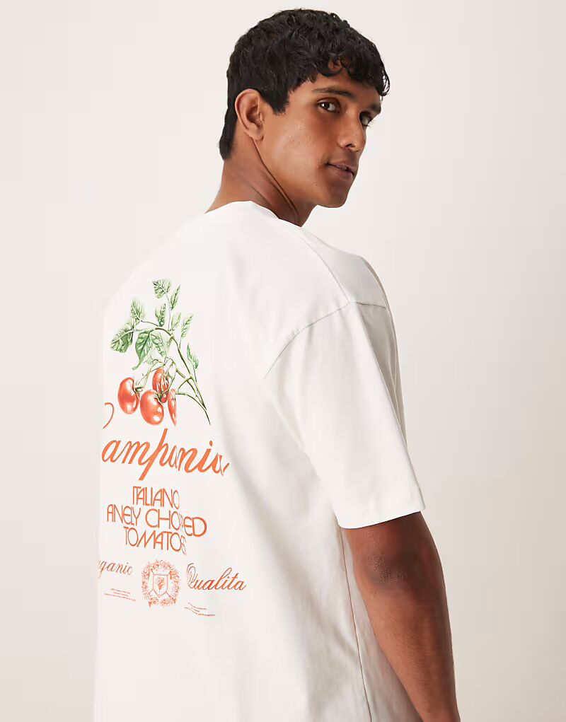 Футболка свободного кроя ASOS DESIGN плотного кроя с принтом на груди белого цвета
Футболка свободного кроя ASOS DESIGN плотного кроя с принтом на груди белого цвета