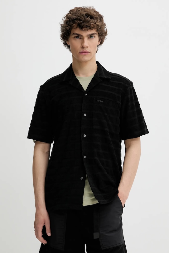 Хлопковая рубашка Hugo, черный
Хлопковая рубашка Hugo, черный