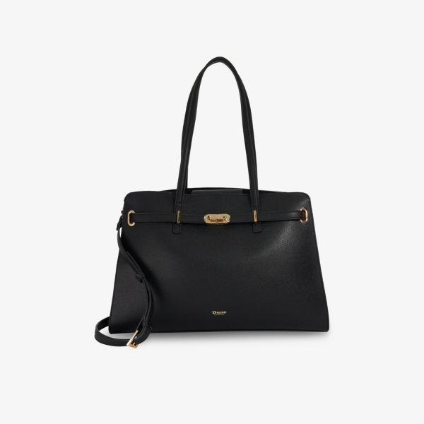 Сумка-тоут Dune Define большая кожаная с золотой фурнитурой, черный
Сумка-тоут Dune Define большая кожаная с золотой фурнитурой, черный