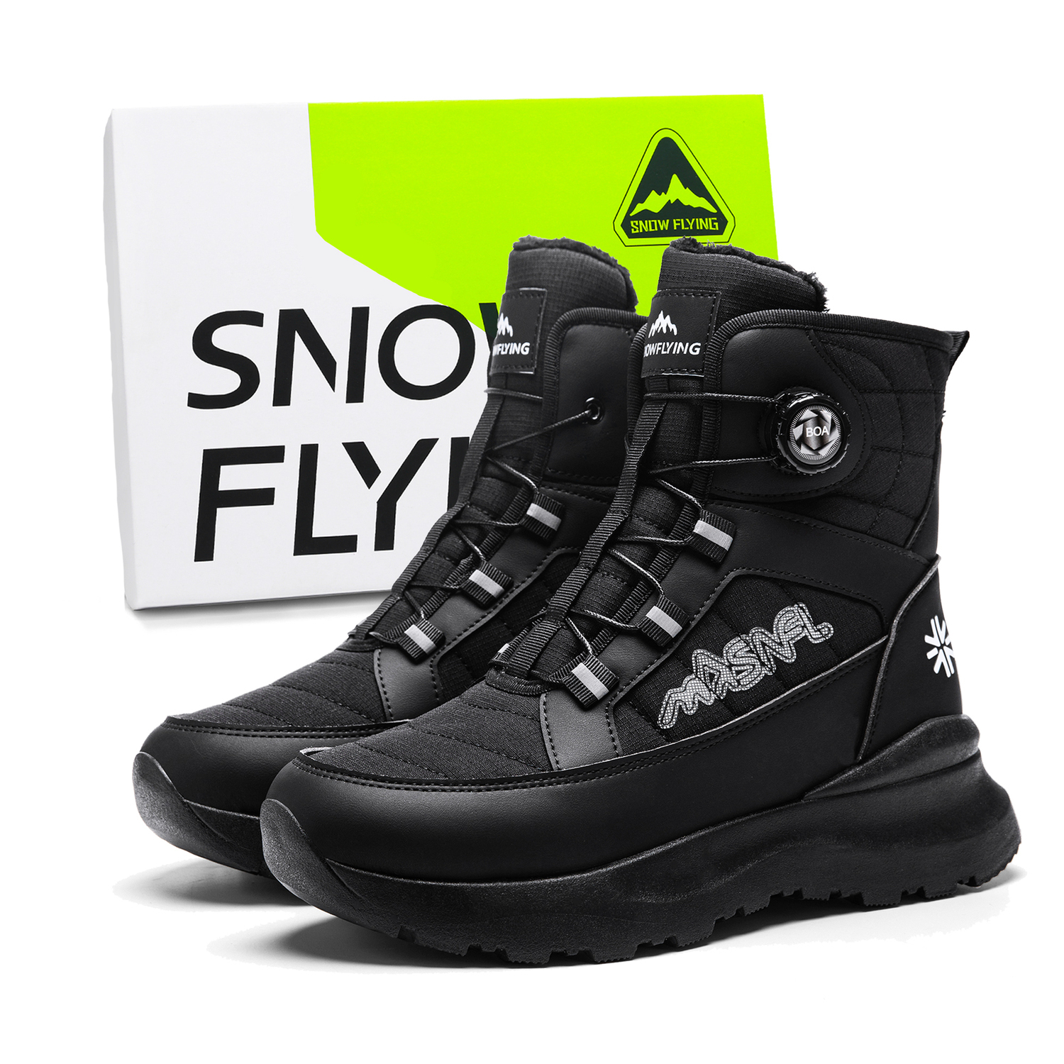SNOW FLYING Зимняя тактическая коллекция ботинок Короткие снежные ботинки Унисекс - Крутой черный бокс, цвет Cool Black Box
SNOW FLYING Зимняя тактическая коллекция ботинок Короткие снежные ботинки Унисекс - Крутой черный бокс, цвет Cool Black Box