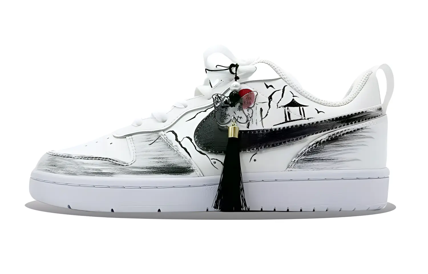 Nike Кроссовки для скейтбординга Court Borough Ink And Wash Landscape низкие, противоскользящие, износостойкие, белые, для подростков
Nike Кроссовки для скейтбординга Court Borough Ink And Wash Landscape низкие, противоскользящие, износостойкие, белые, для подростков