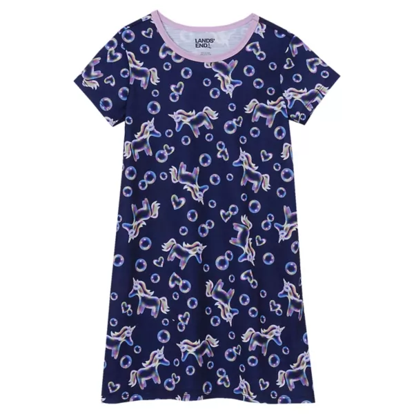 Ночная рубашка с короткими рукавами для малышей и девочек 4-16 лет Lands' End, цвет unicorn bubbles
Ночная рубашка с короткими рукавами для малышей и девочек 4-16 лет Lands' End, цвет unicorn bubbles