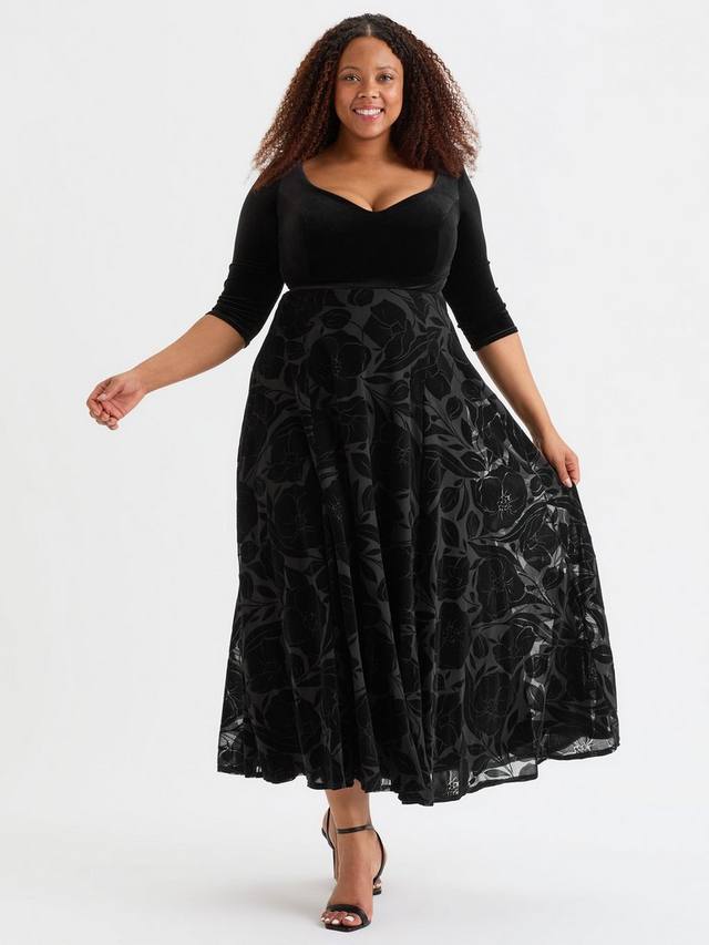 Платье из бархатного флока 2 в 1 Scarlett & Jo, черный
Платье из бархатного флока 2 в 1 Scarlett & Jo, черный