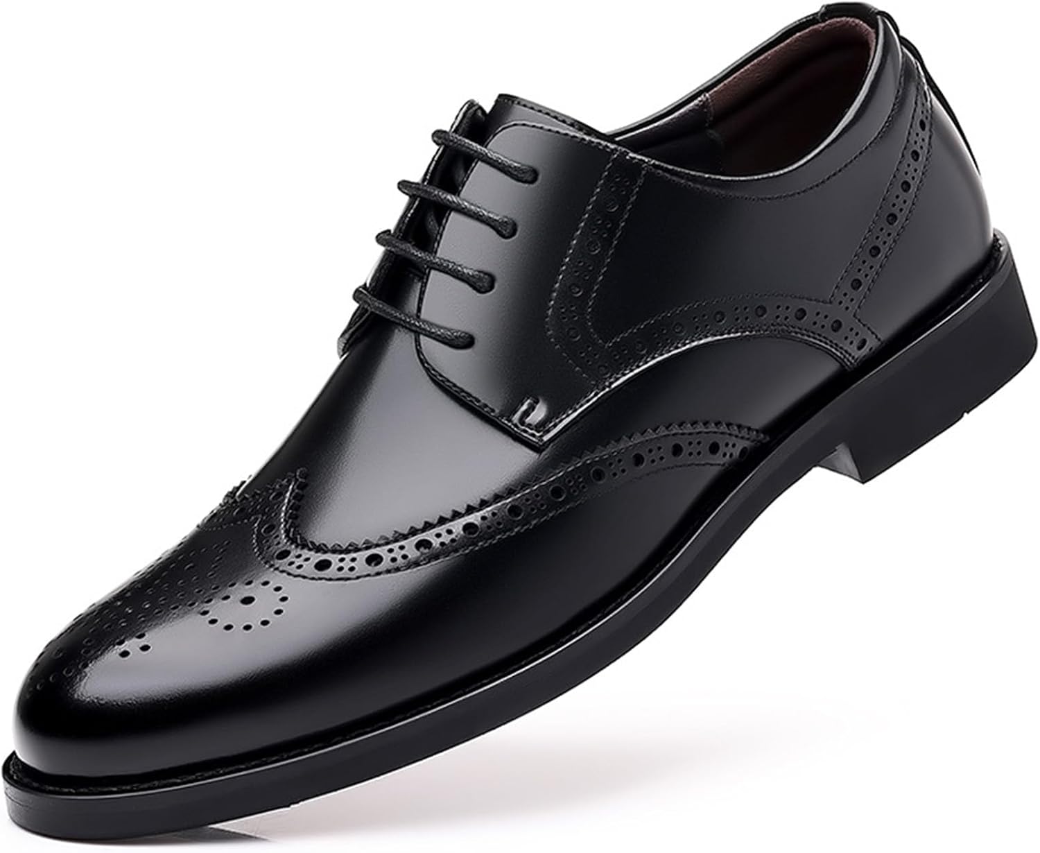 Мужские броги KYOESCAI Классические оксфорды Деловые туфли Формальные удобные дышащие броги Дерби на шнуровке для мужчин, черный
Мужские броги KYOESCAI Классические оксфорды Деловые туфли Формальные удобные дышащие броги Дерби на шнуровке для мужчин, черный