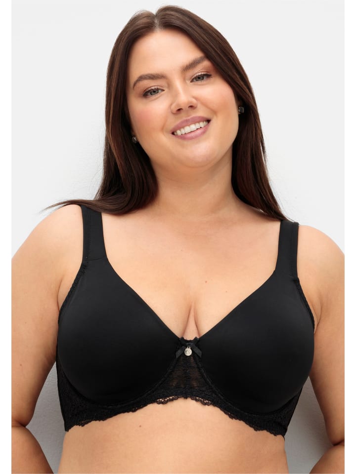 Бюстгальтер на косточках sheego, черный
Бюстгальтер на косточках sheego, черный