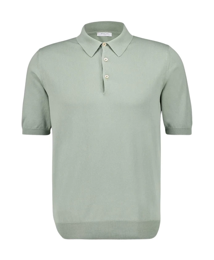 Хлопковая рубашка-поло цвета шалфея Boglioli, зеленый
Хлопковая рубашка-поло цвета шалфея Boglioli, зеленый