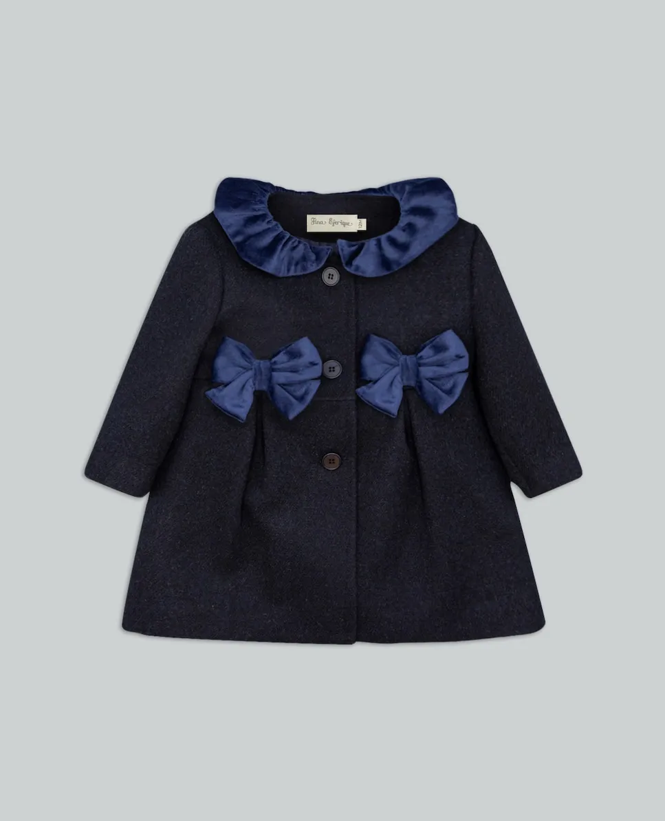 Детское пальто из сукна с бархатными лентами Fina Ejerique, синий
Детское пальто из сукна с бархатными лентами Fina Ejerique, синий