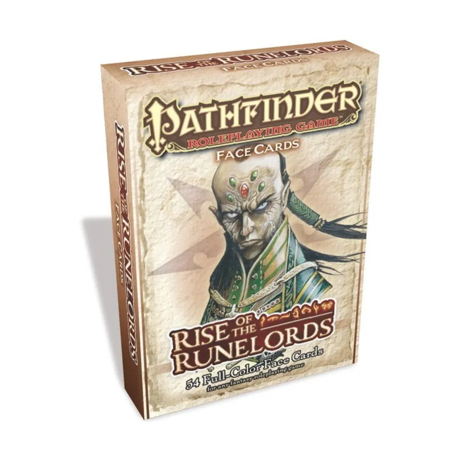 Бокс-сет Face Cards - Rise of the Runelords, Pathfinder Roleplaying Game (1st Edition) - Pathfinder Cards - Assorted
Бокс-сет Face Cards - Rise of the Runelords, Pathfinder Roleplaying Game (1st Edition) - Pathfinder Cards - Assorted
