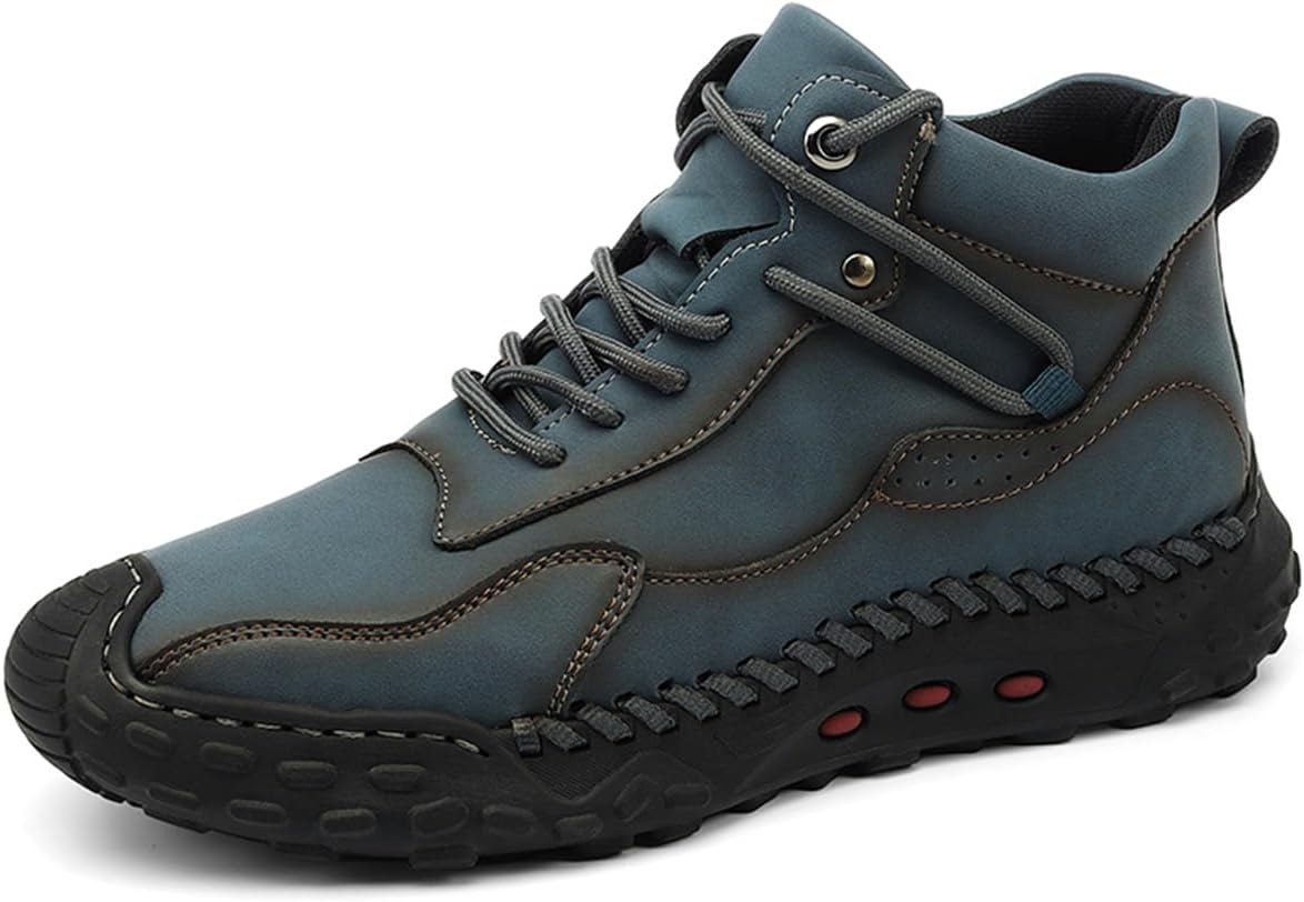 Мужские зимние ботинки до щиколотки из искусственной кожи, водонепроницаемые походные ботинки с шнуровкой и молнией, прочная подошва, подходят для работы на открытом воздухе и повседневной ходьбы Dacnakby, синий
Мужские зимние ботинки до щиколотки из искусственной кожи, водонепроницаемые походные ботинки с шнуровкой и молнией, прочная подошва, подходят для работы на открытом воздухе и повседневной ходьбы Dacnakby, синий