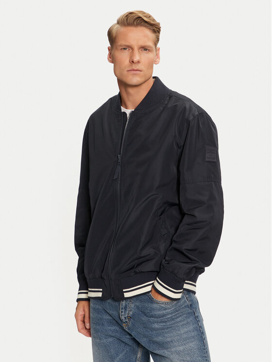 Бомбер стандартного кроя Mustang, синий
Бомбер стандартного кроя Mustang, синий