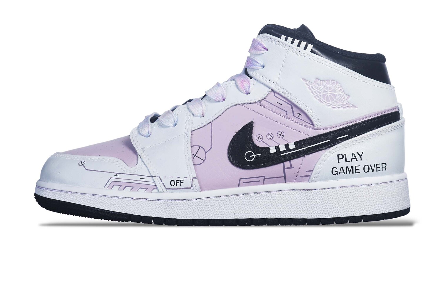Кроссовки Air Jordan 1 Vintage Basketball Shoes Women's High-Top Black/white/rose Pink
Кроссовки Air Jordan 1 Vintage Basketball Shoes Women's High-Top Black/white/rose Pink