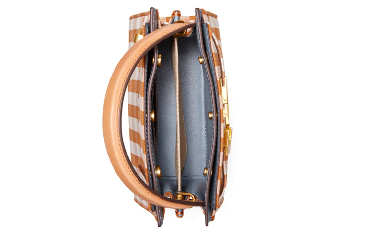 Сумка через плечо Lee Radziwill из кожи в клетку оранжево-белая TORY BURCH
Сумка через плечо Lee Radziwill из кожи в клетку оранжево-белая TORY BURCH