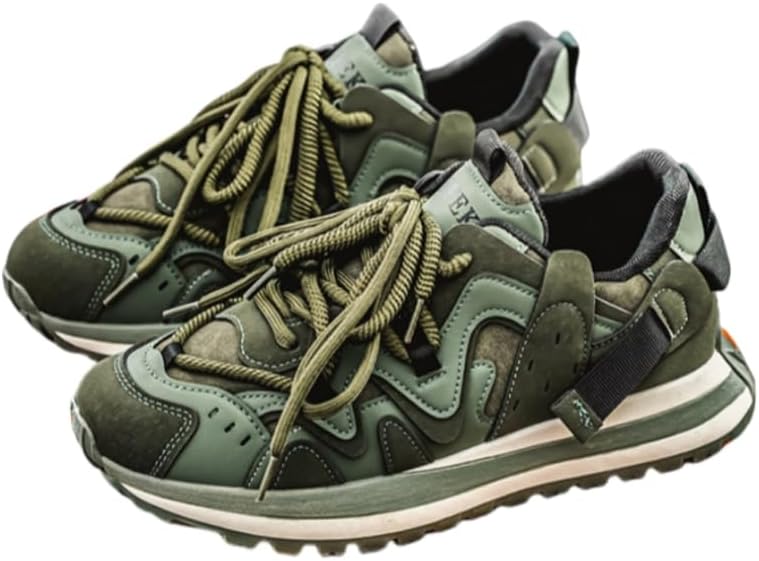 Мужские кроссовки однотонные, повседневные, удобные, с нескользящей подошвой, на все сезоны - шнуровка, низкие, уличный стиль Hoalox, зеленый
Мужские кроссовки однотонные, повседневные, удобные, с нескользящей подошвой, на все сезоны - шнуровка, низкие, уличный стиль Hoalox, зеленый