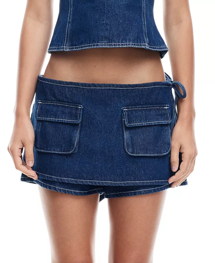 Женская юбка-шорты в деревенском стиле Lioness, синий
Женская юбка-шорты в деревенском стиле Lioness, синий