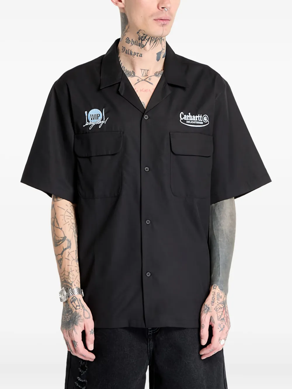 Вышитая рубашка с короткими рукавами CARHARTT WIP, черный
Вышитая рубашка с короткими рукавами CARHARTT WIP, черный