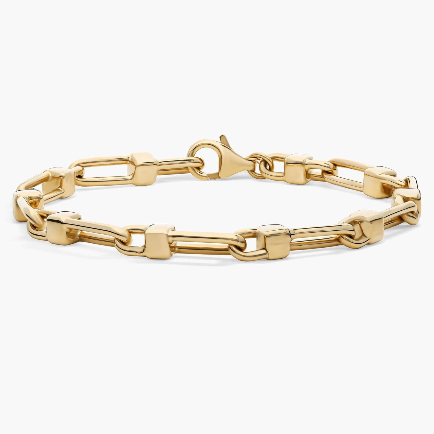 Браслет из смешанных звеньев 7,5 дюйма из 14-каратного желтого золота (4,9 мм) Blue Nile
Браслет из смешанных звеньев 7,5 дюйма из 14-каратного желтого золота (4,9 мм) Blue Nile