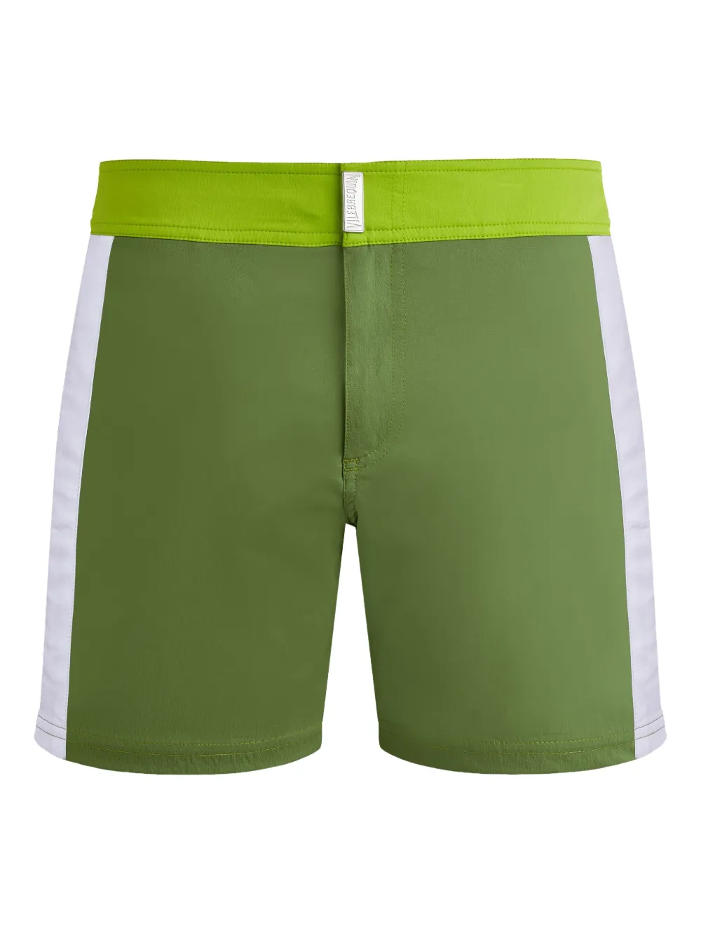 Плавки с плоским поясом и полосками по бокам Vilebrequin, зеленый
Плавки с плоским поясом и полосками по бокам Vilebrequin, зеленый