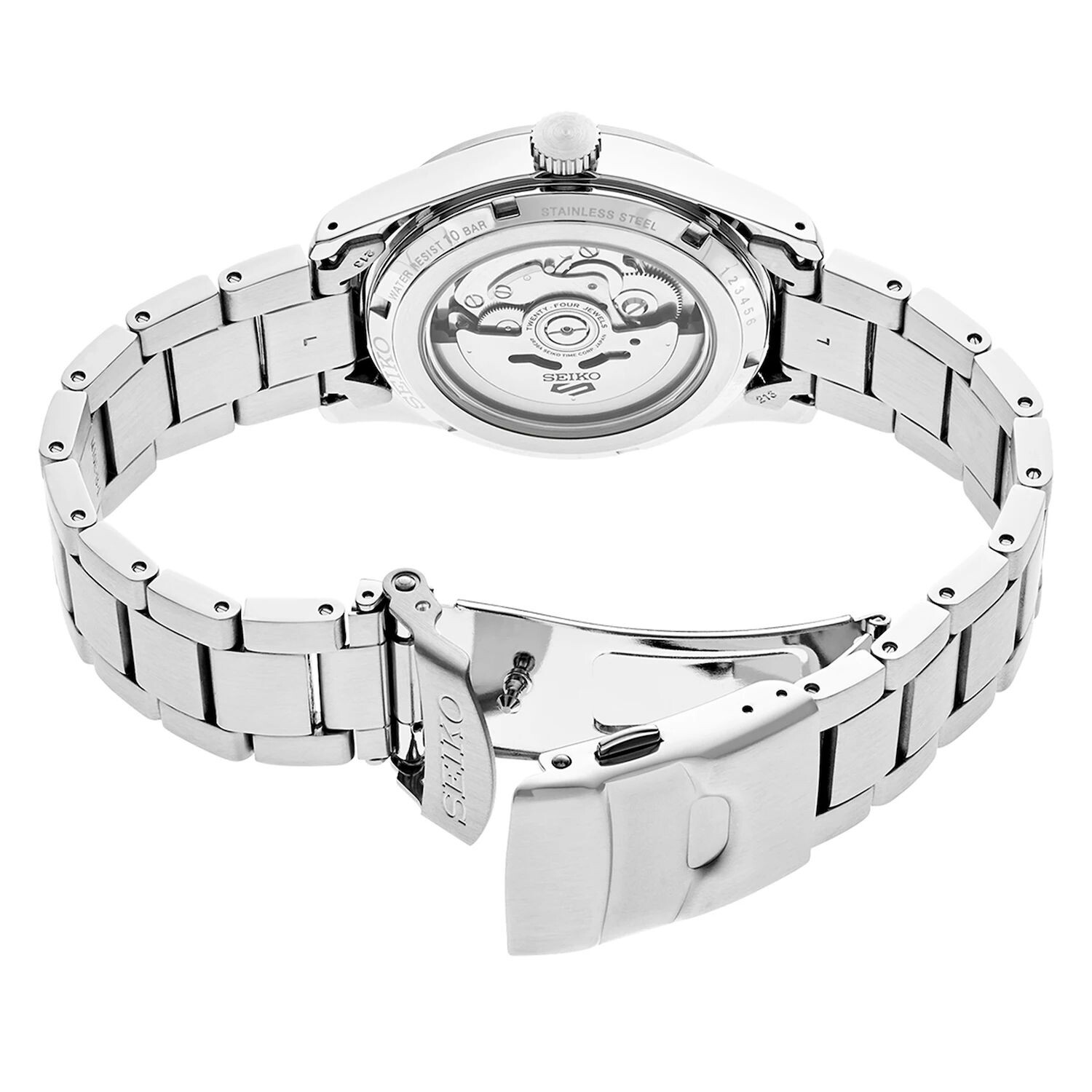 Мужские спортивные часы 5 из нержавеющей стали с черным циферблатом — SRPG27 Seiko
Мужские спортивные часы 5 из нержавеющей стали с черным циферблатом — SRPG27 Seiko