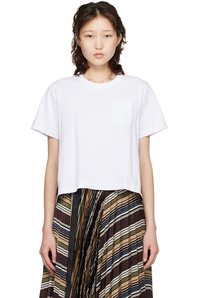 Sacai Футболка в белую и коричневую горизонтальную полоску
Sacai Футболка в белую и коричневую горизонтальную полоску