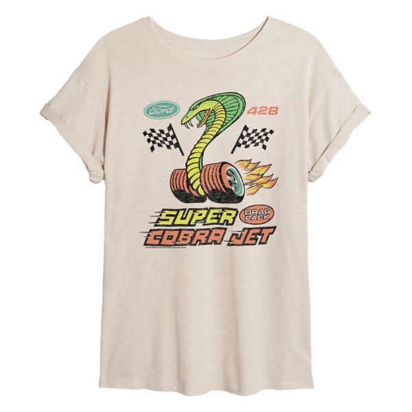 Футболка Ford Super Cobra оверсайз для подростков Licensed Character, бежевый 
Футболка Ford Super Cobra оверсайз для подростков Licensed Character, бежевый