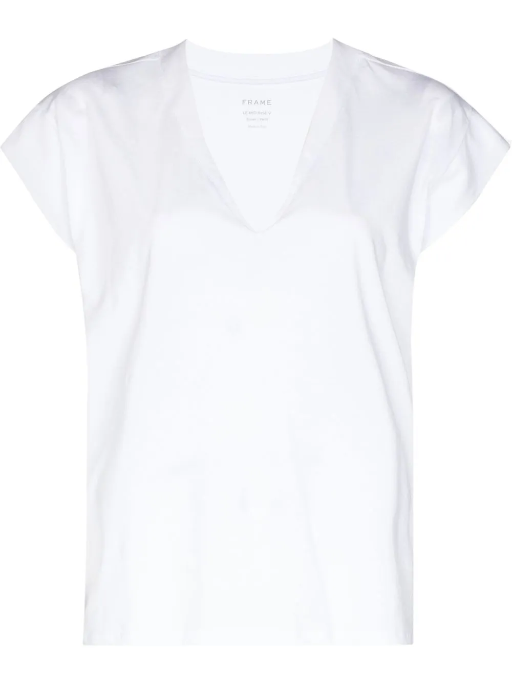 Футболка с V-образным вырезом Frame, белый
Футболка с V-образным вырезом Frame, белый