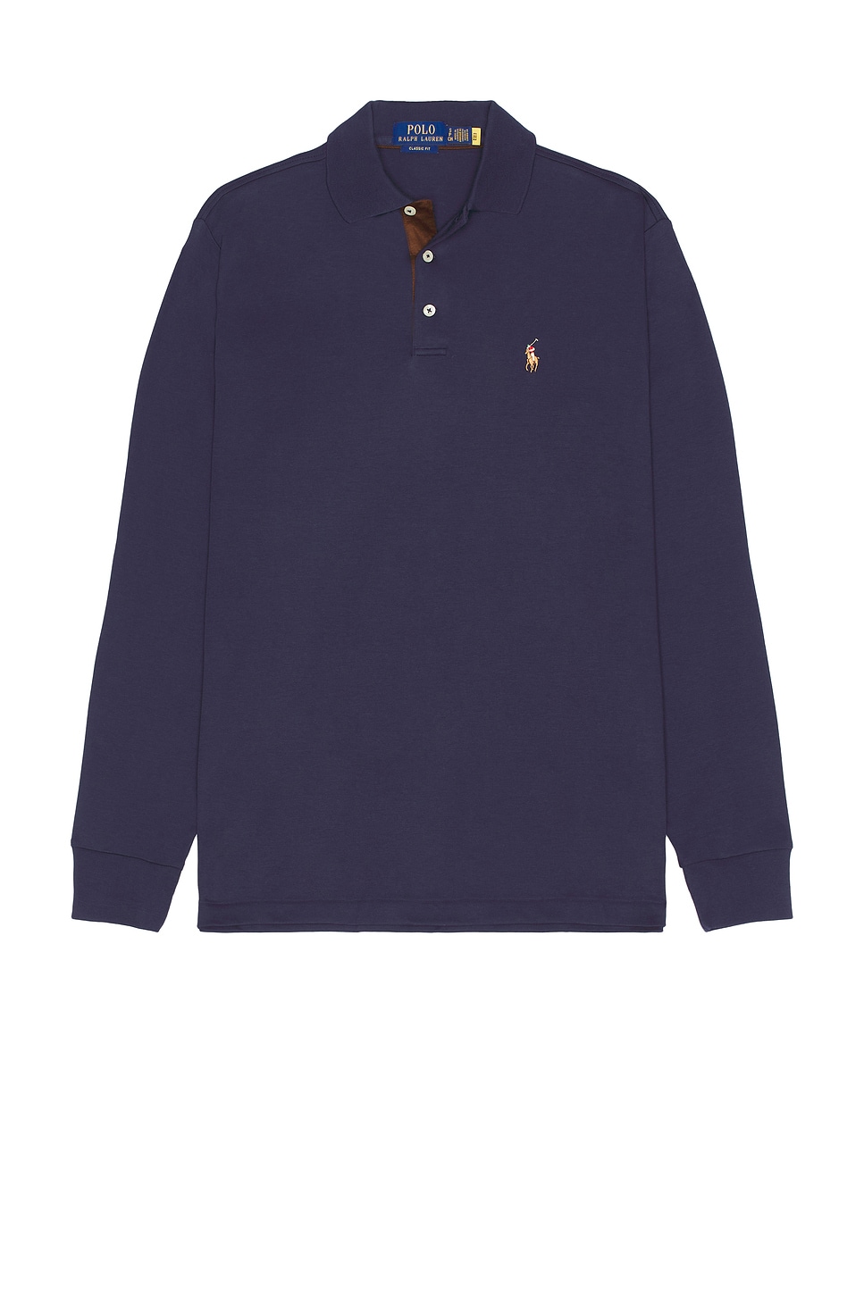 Классическая рубашка поло с длинным рукавом Polo Ralph Lauren, синий
Классическая рубашка поло с длинным рукавом Polo Ralph Lauren, синий