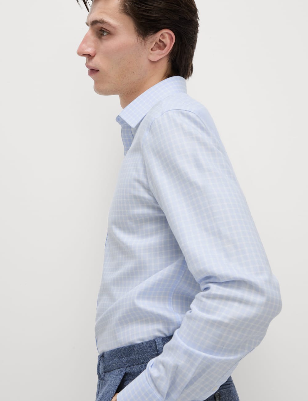 Рубашка Regular Fit Ultimate Non Iron Cotton в клетку Marks & Spencer, светло-голубой
Рубашка Regular Fit Ultimate Non Iron Cotton в клетку Marks & Spencer, светло-голубой