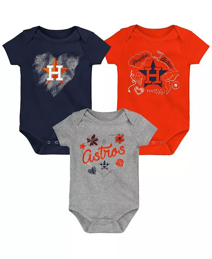 Комплект из 3 боди Houston Astros Batter Up для мальчиков и девочек, темно-синий, оранжевый, серый Outerstuff
Комплект из 3 боди Houston Astros Batter Up для мальчиков и девочек, темно-синий, оранжевый, серый Outerstuff