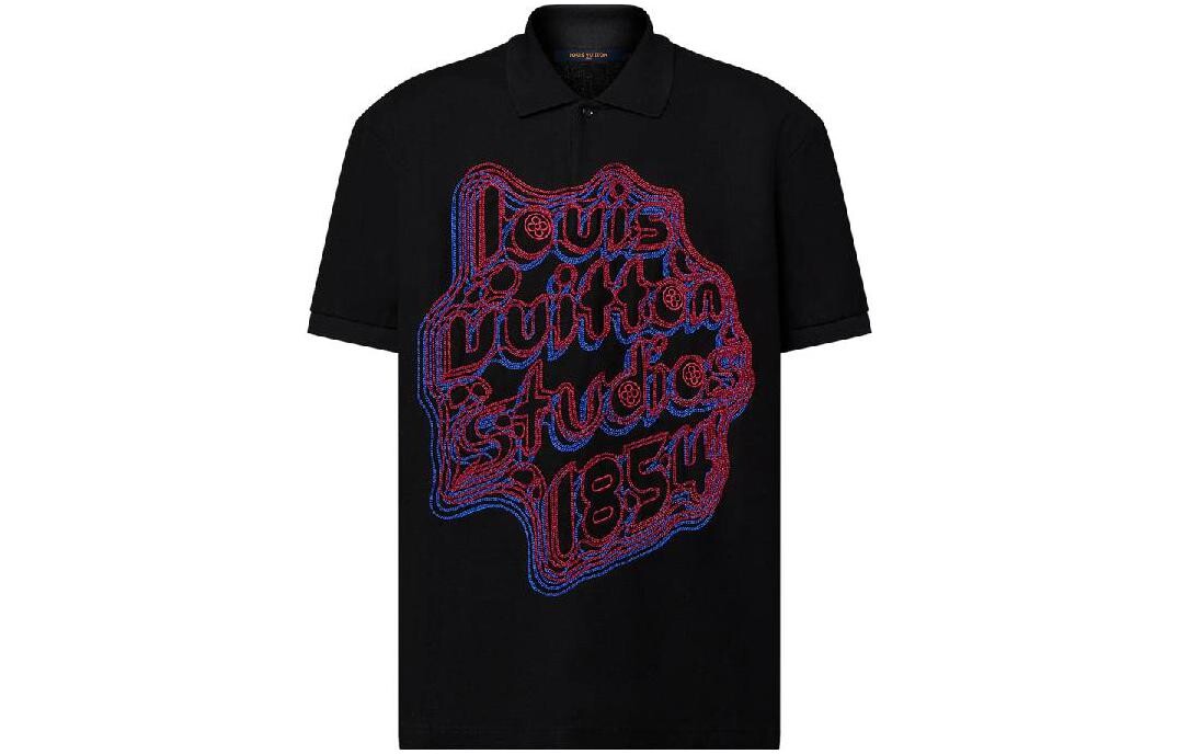 Вышитое поло из хлопкового пике Louis Vuitton, черный
Вышитое поло из хлопкового пике Louis Vuitton, черный