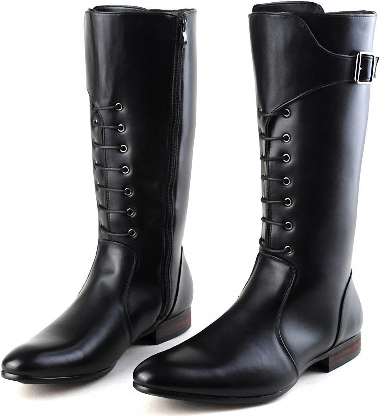 Мужские высокие ботинки с заостренным носком, шнуровкой и пряжкой, боковой молнией Tebapi, черный
Мужские высокие ботинки с заостренным носком, шнуровкой и пряжкой, боковой молнией Tebapi, черный