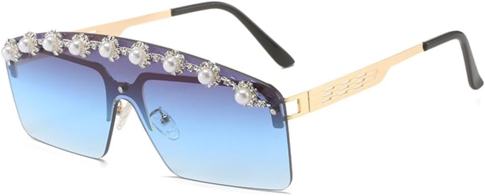 Женские солнцезащитные очки без оправы с жемчужным блеском, 1 шт., защита от УФ-излучения UV400, винтажный градиентный дизайн, декоративные очки для вечеринок LANGSER, C4
Женские солнцезащитные очки без оправы с жемчужным блеском, 1 шт., защита от УФ-излучения UV400, винтажный градиентный дизайн, декоративные очки для вечеринок LANGSER, C4