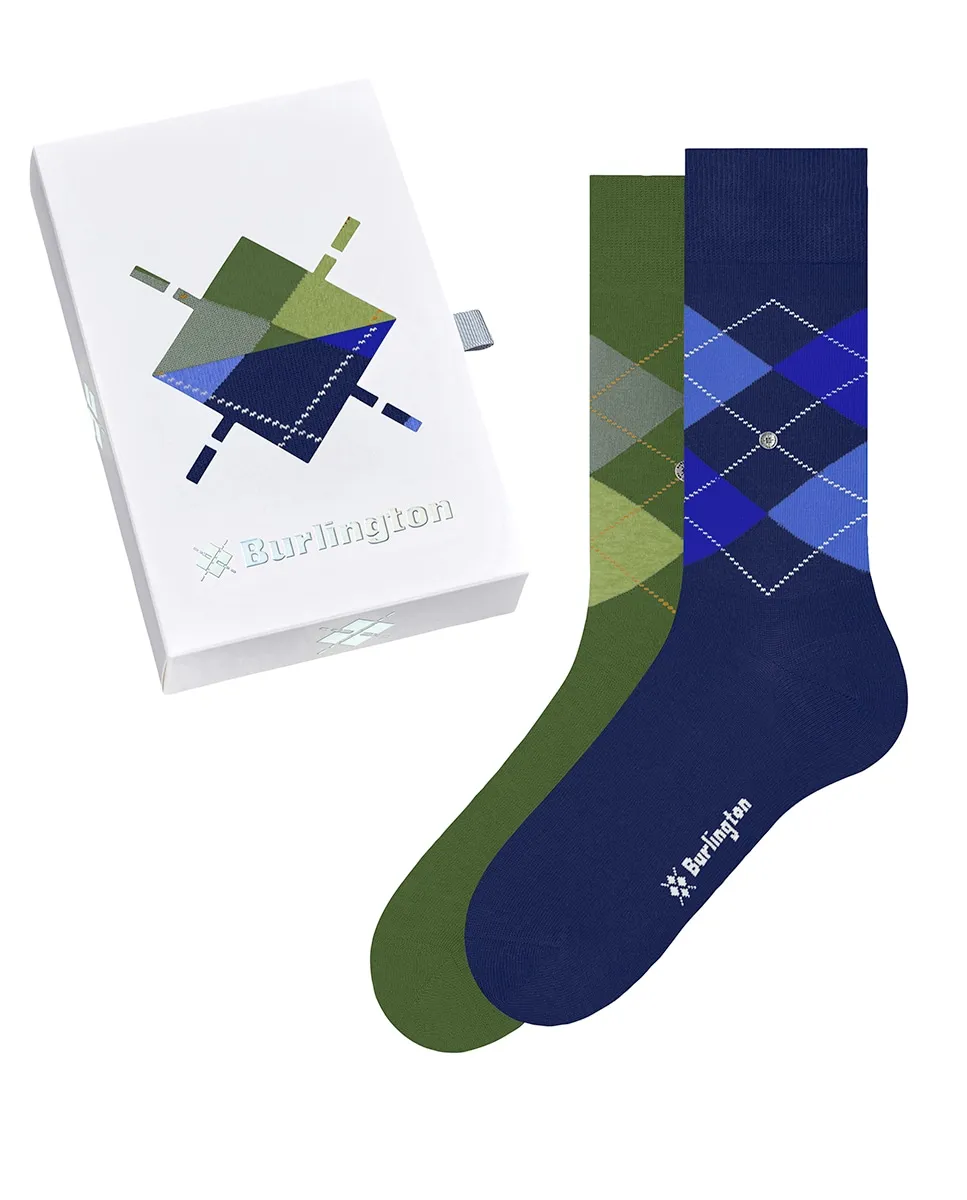Подарочная коробка на 2 пары с ромбами Burlington, зеленый
Подарочная коробка на 2 пары с ромбами Burlington, зеленый