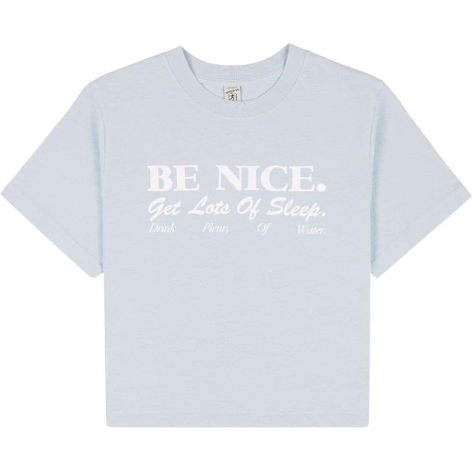 Обрезанная хлопковая футболка Be Nice SPORTY & RICH, светло-голубой
Обрезанная хлопковая футболка Be Nice SPORTY & RICH, светло-голубой