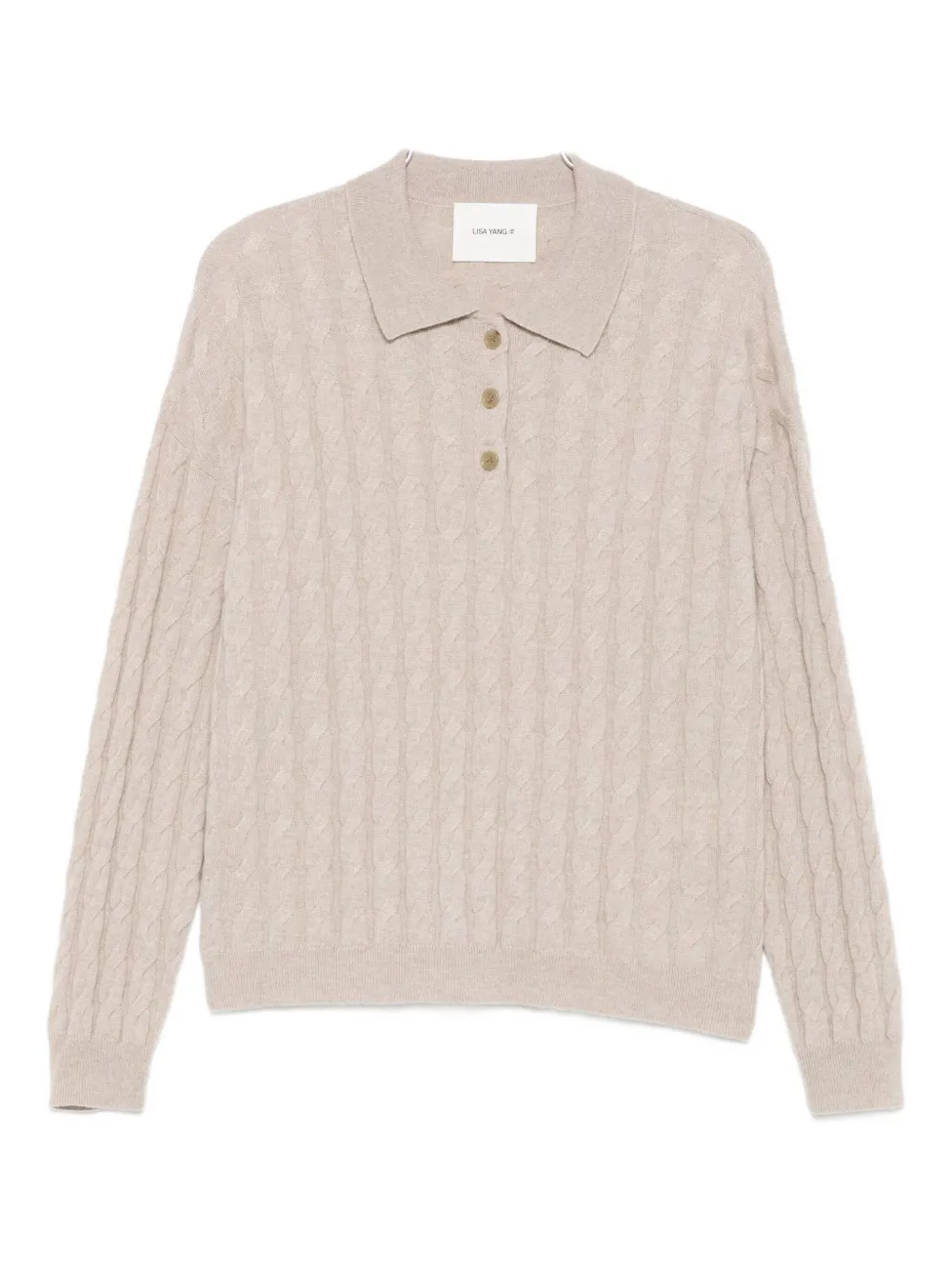 Водолазка-джемпер с косовой вязкой Lisa Yang, нейтральный
Водолазка-джемпер с косовой вязкой Lisa Yang, нейтральный