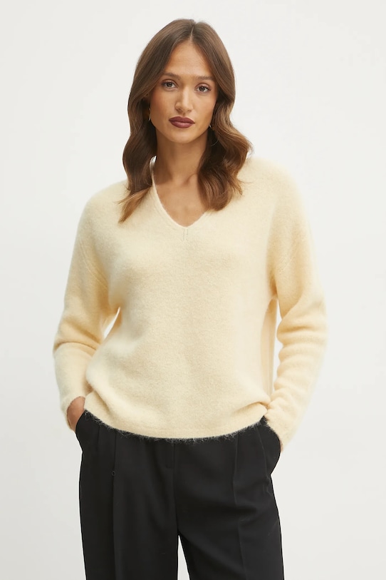 Шерстяной свитер Marella, желтый
Шерстяной свитер Marella, желтый