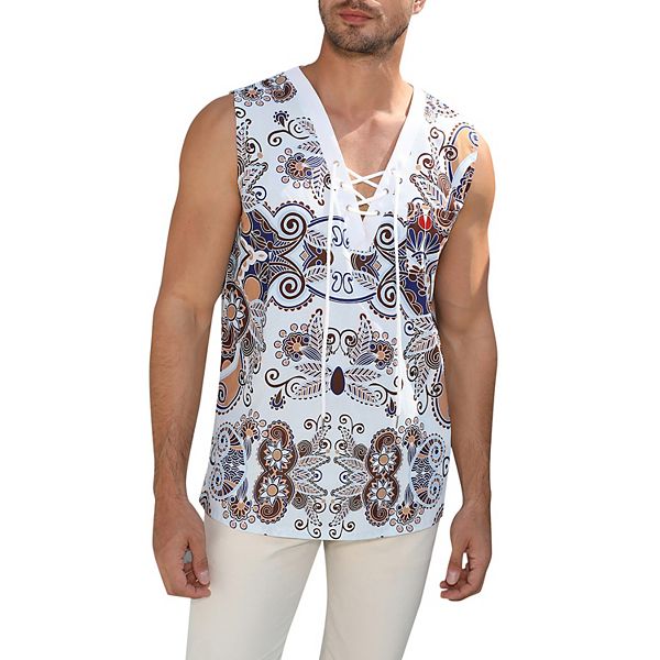 Мужская майка без рукавов с шнуровкой Elitechoice, White Print
Мужская майка без рукавов с шнуровкой Elitechoice, White Print