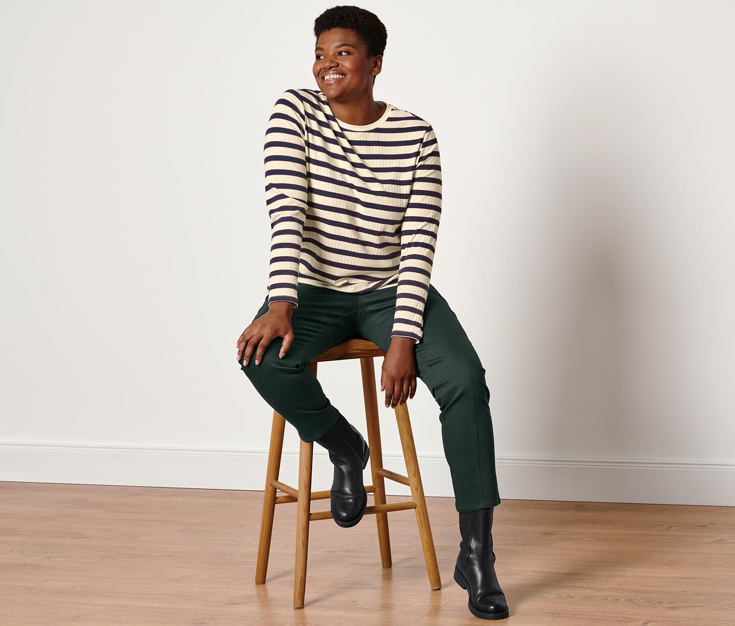 Рубашка в рубчик с длинными рукавами Tchibo
Рубашка в рубчик с длинными рукавами Tchibo