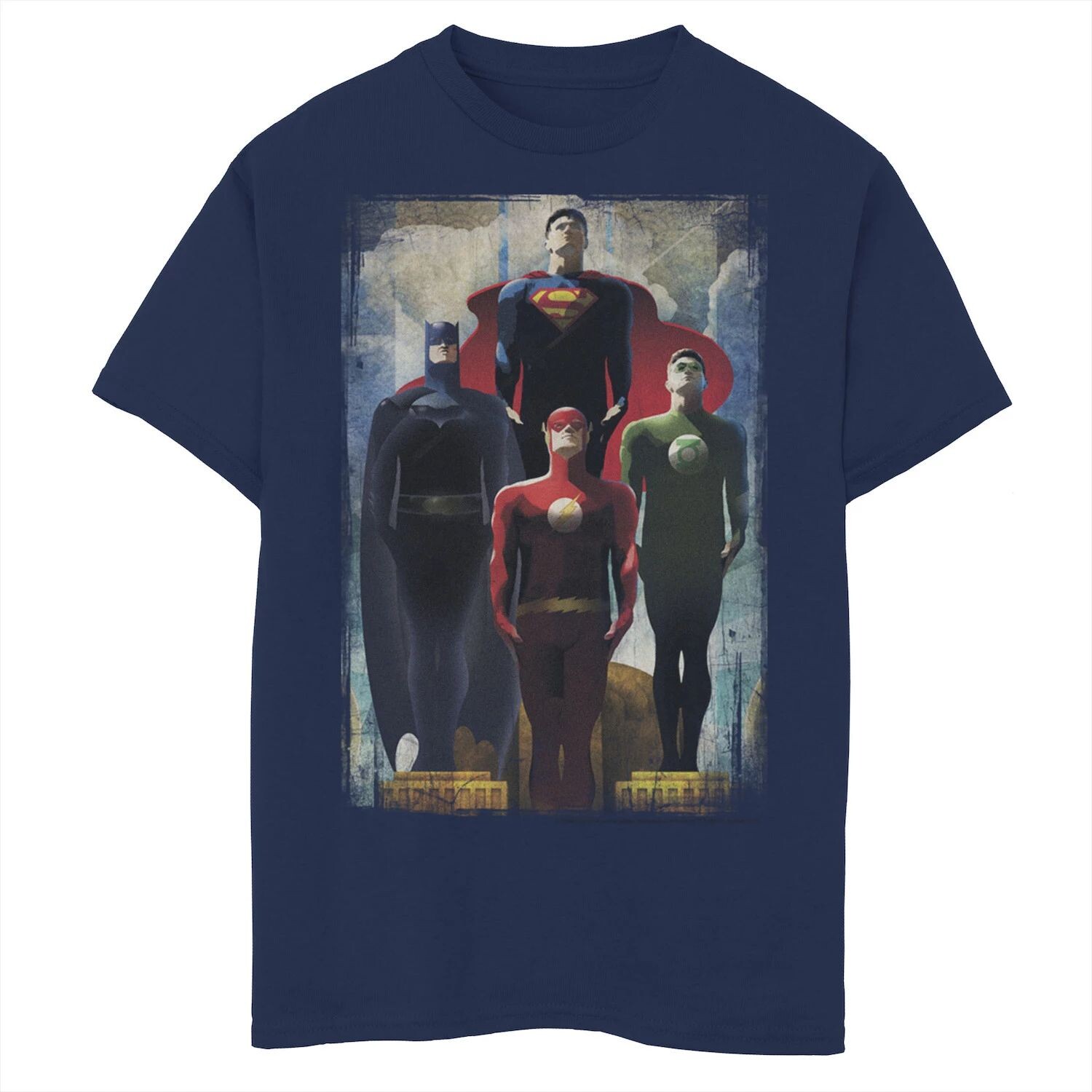 Футболка с рисунком «Герои Лиги справедливости DC Comics» для мальчиков 8–20 лет смотрят вверх DC Comics, синий
Футболка с рисунком «Герои Лиги справедливости DC Comics» для мальчиков 8–20 лет смотрят вверх DC Comics, синий